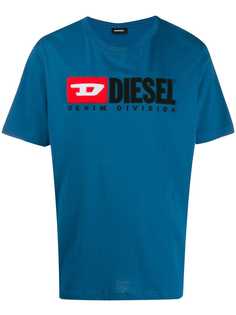 Diesel футболка с нашивкой-логотипом