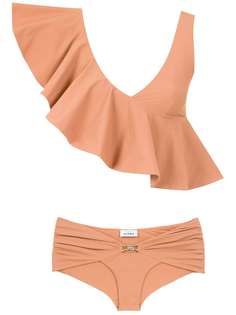 Amir Slama ruffled top bikini set