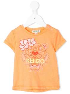 Kenzo Kids футболка с принтом тигра