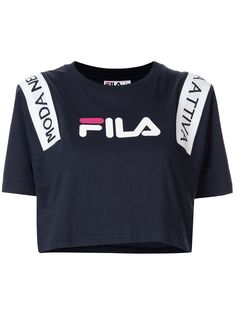 Fila укороченная футболка с логотипом