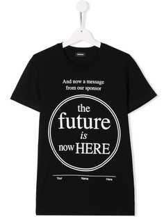 Diesel Kids футболка с принтом The Future