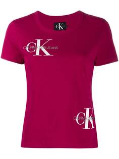 Calvin Klein футболка с вышитым логотипом