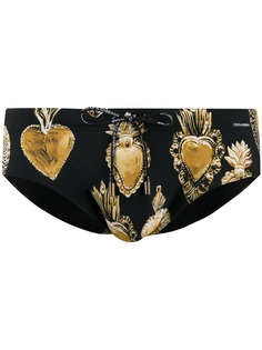 Dolce & Gabbana плавки с принтом Sacred Heart