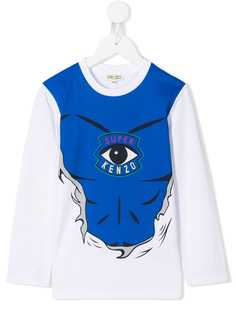 Kenzo Kids топ с принтом