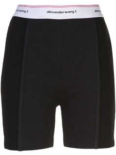 T By Alexander Wang велосипедные шорты с логотипом