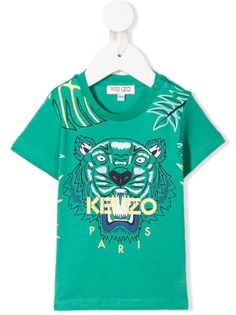 Kenzo Kids футболка с принтом тигра