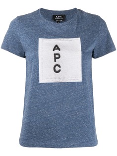 A.P.C. футболка с логотипом