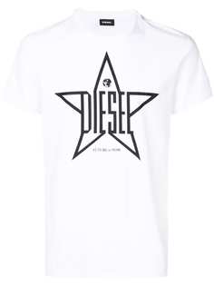 Diesel футболка с принтом звезды