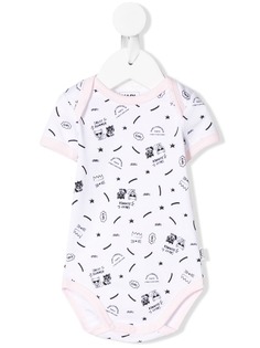 Karl Lagerfeld Kids комбинезон для новорожденного с логотипом