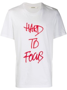 Zadig&Voltaire футболка с графичным принтом Hard to Focus