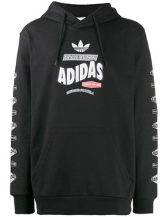 adidas худи с контрастным логотипом