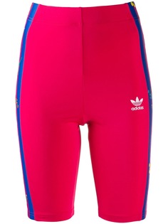 adidas шорты с цветочным принтом и полосками