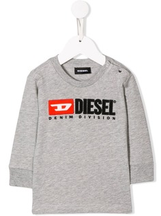 Diesel Kids толстовка с вышитым логотипом