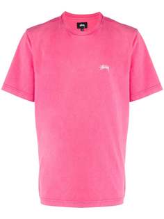 Stussy футболка оверсайз с логотипом