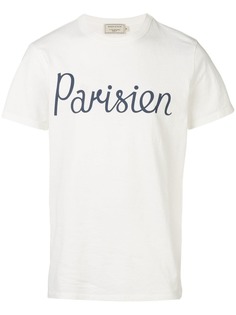 Maison Kitsuné футболка с принтом Parisien