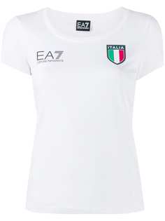 Ea7 Emporio Armani футболка с принтом Italia