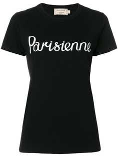 Maison Kitsuné футболка с принтом Parisien