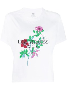 Levis укороченная футболка с цветочным принтом Levis®