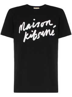 Maison Kitsuné футболка с логотипом