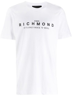 John Richmond футболка с контрастным логотипом