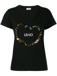 LIU JO футболка с пайетками