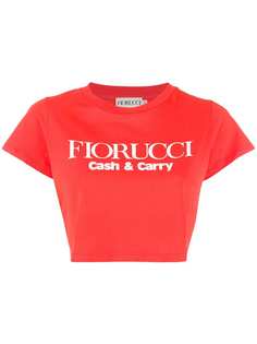 Fiorucci укороченная футболка с логотипом