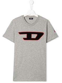 Diesel Kids футболка с нашивкой-логотипом