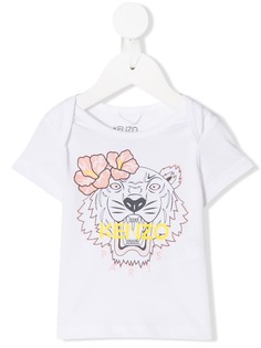 Kenzo Kids футболка с принтом тигра
