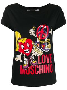 Love Moschino футболка Peace Love Doll