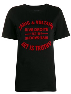 Zadig&Voltaire футболка с надписью