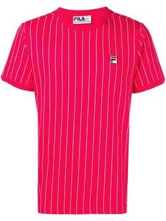 Fila полосатая футболка с логотипом