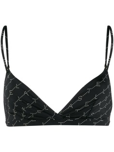 Stella McCartney лиф бикини с монограммой