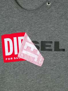 Diesel Kids футболка с принтом логотипа