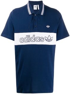 adidas рубашка-поло с логотипом
