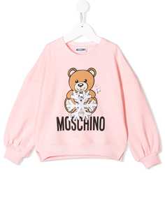 Moschino Kids толстовка с логотипом и принтом Teddy Bear