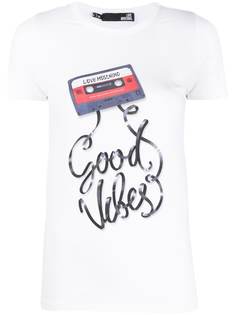 Love Moschino футболка с принтом