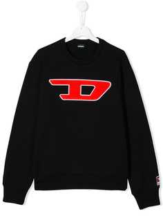 Diesel Kids свитер с вышитым логотипом