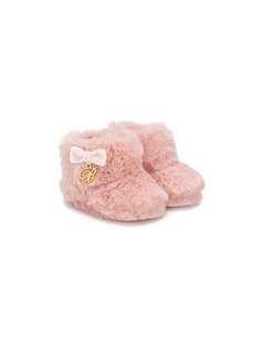 Miss Blumarine пинетки с отделкой из искусственного меха