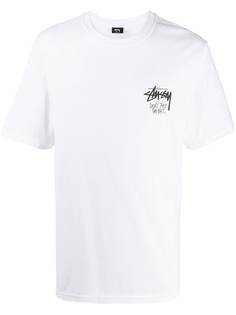 Stussy футболка с графичным принтом