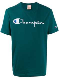 Champion футболка с вышитым логотипом