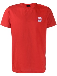 Diesel футболка с нашивкой-логотипом