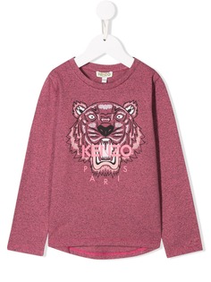 Kenzo Kids топ с вышивкой Tiger