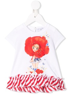 Monnalisa футболка с принтом