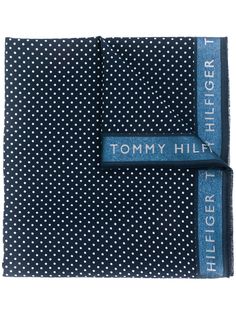 Tommy Hilfiger шарф в горох с логотипом