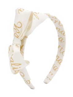 Monnalisa ободок для волос с бантом