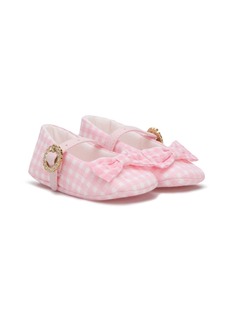 Miss Blumarine балетки в клетку гингем