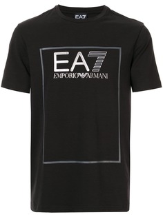 Ea7 Emporio Armani футболка с принтом