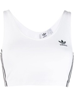adidas укороченный топ с логотипом