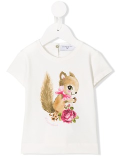 Monnalisa футболка с графичным принтом