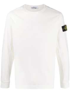 Stone Island толстовка с нашивкой-логотипом